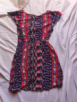 Vestido Springfield Talla M Estampado Psicodélico
