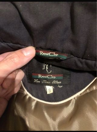 Giubbotto invernale Royal Cup blu scuro e beige