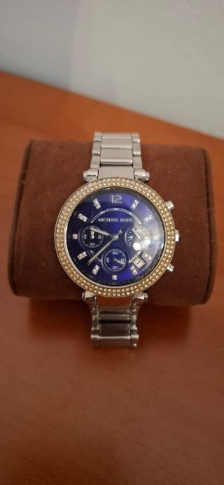 Reloj Michael Kors Mujer Plata y Azul