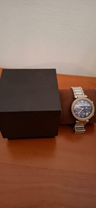 Reloj Michael Kors Mujer Plata y Azul