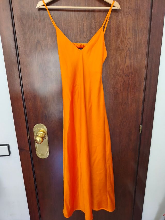 Vestido naranja tirantes