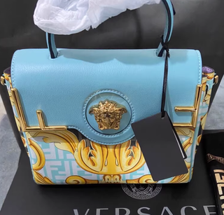 Bolso Versace x Fendi Azul y Dorado