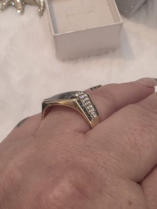 Anillo  Ónix Hombre Chapado Oro 18k 