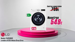 Lavadora LG 11kg Direct Drive AI DD