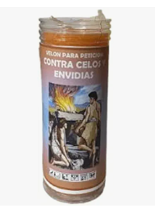 Vela de petición contra celos y envidias