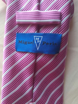 Corbata Miguel Peris Rosa Rayas