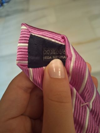 Corbata Miguel Peris Rosa Rayas