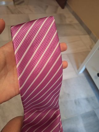 Corbata Miguel Peris Rosa Rayas