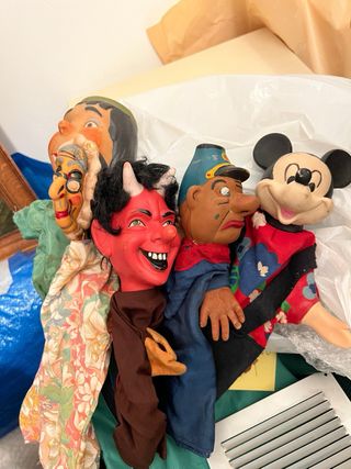 Teatro Guiñol para Marionetas francés antiguo