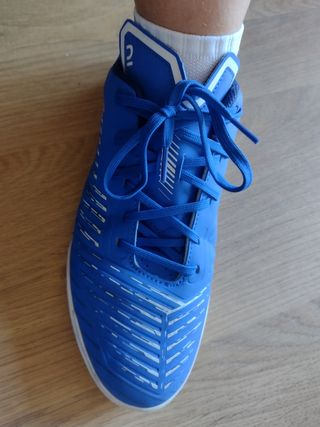 Zapatillas Fútbol Sala Azul y Blanco