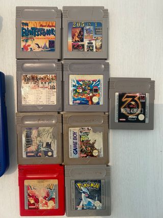 Consola Game Boy Pocket Azul + 10 Juegos