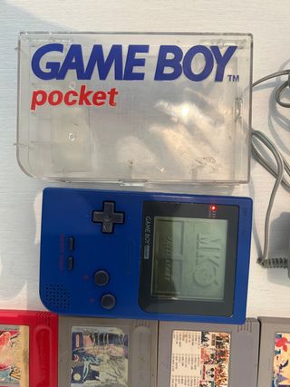 Consola Game Boy Pocket Azul + 10 Juegos