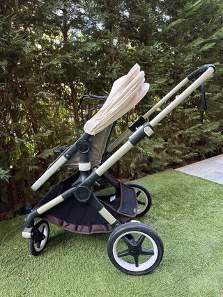 Bugaboo Fox 2 Capazo+Silla Verde, capota cruda.