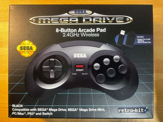 RetroBit SEGA Mega Drive Mando 8-Button Arcade Pad