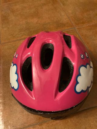 Casco niña DTB rosa talla 48-54