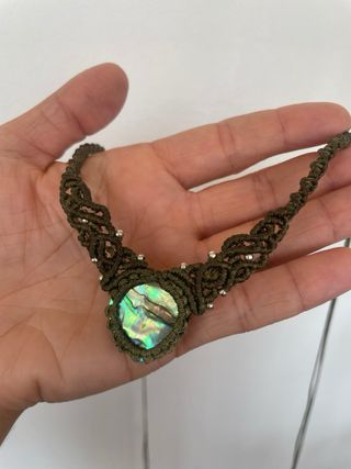Collana Macramè Abalone Fatta a Mano
