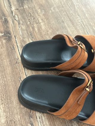 Sandalias Zara Marrones Talla 37