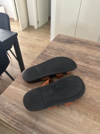 Sandalias Zara Marrones Talla 37