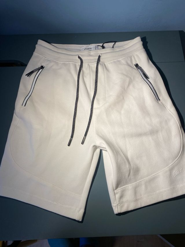 Pull&Bear Pantalón Chándal Blanco