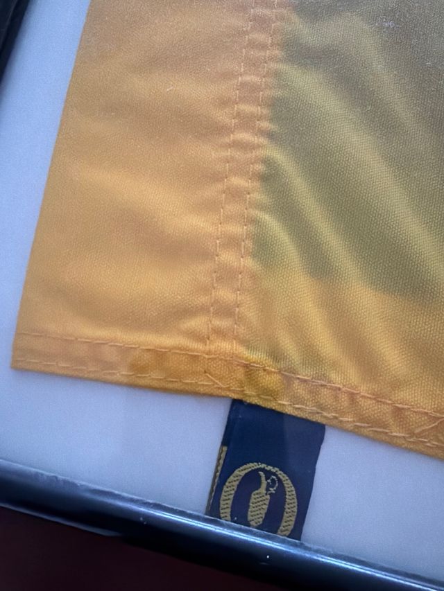 Bandera Open Carnoustie 2018 Firmada