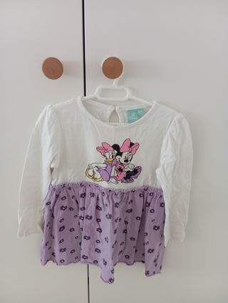 Vestido Minnie y Daisy Morado 2 años