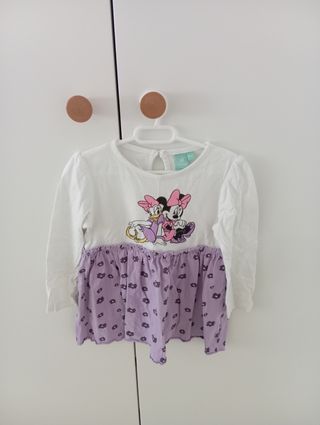 Vestido Minnie y Daisy Morado 2 años