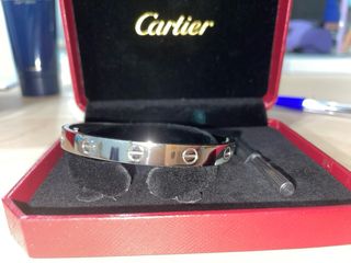 Pulsera Cartier Oro Blanco Diamantes