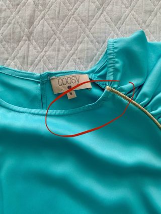 Blusa turquesa Coosy talla S