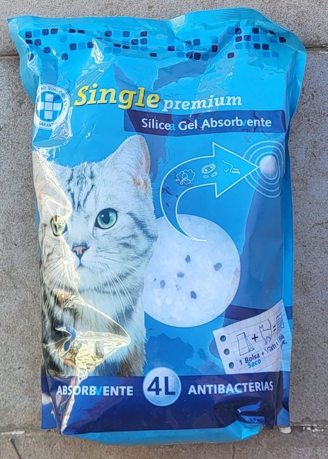 Arena para gatos Silica Single Premium 4L