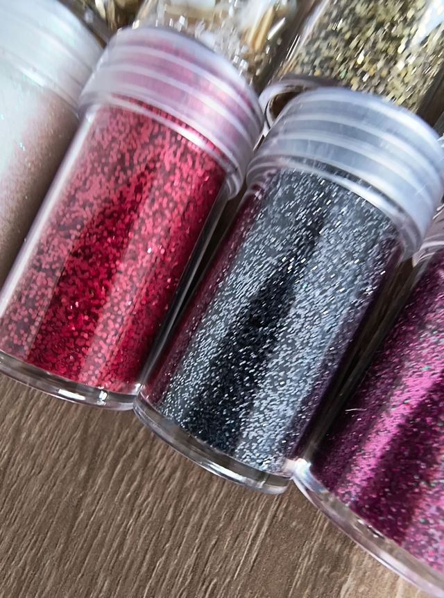 Lote 1 Purpurinas y Abalorios Manualidades