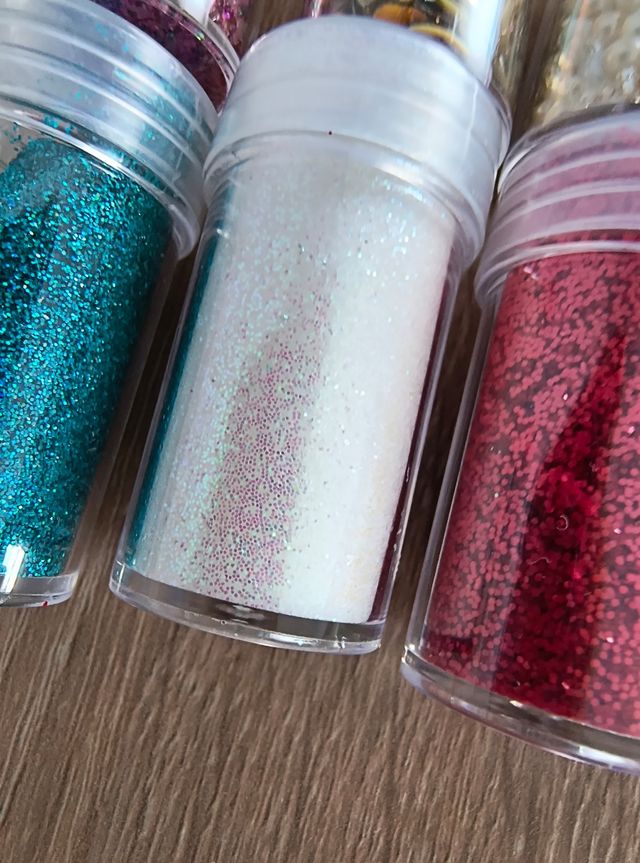 Lote 1 Purpurinas y Abalorios Manualidades