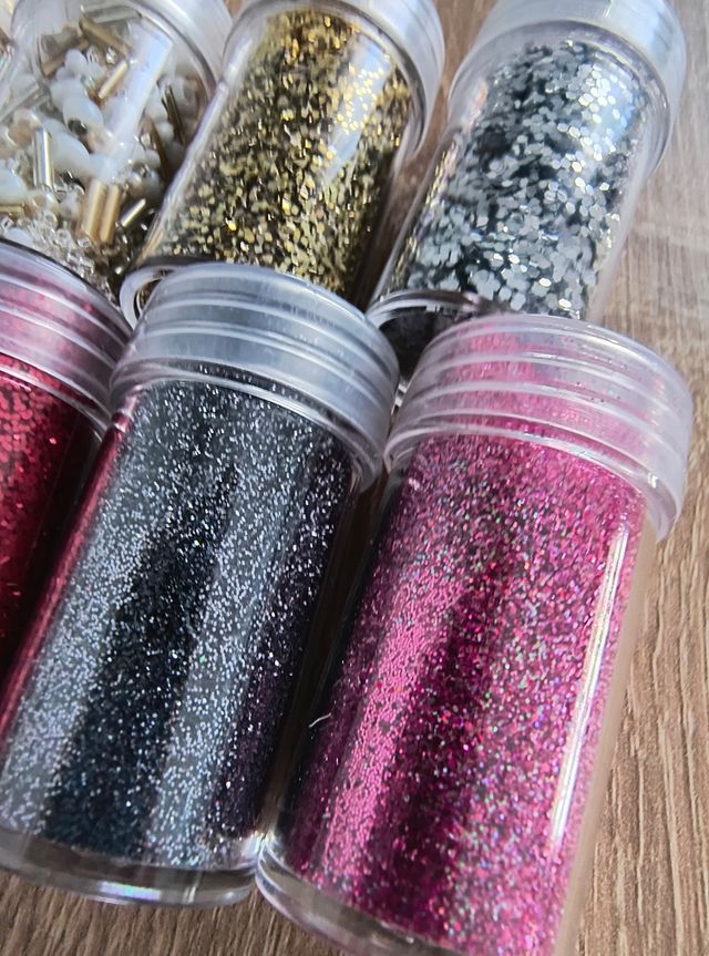 Lote 1 Purpurinas y Abalorios Manualidades