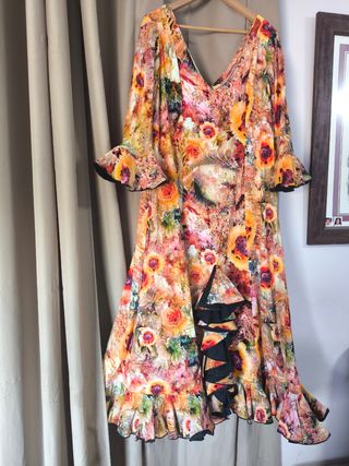 Traje de Flamenca Multicolor