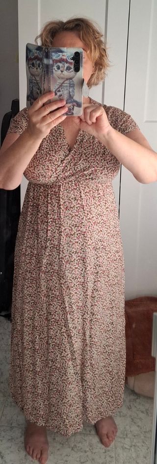 Vestido largo floral de verano