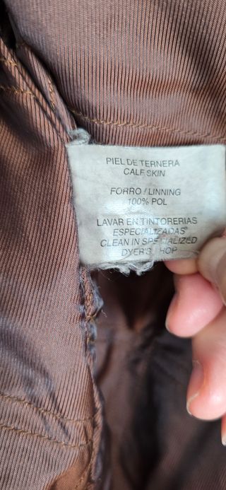 Chaquetón de piel para hombre