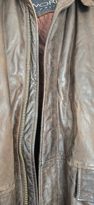 Chaquetón de piel para hombre
