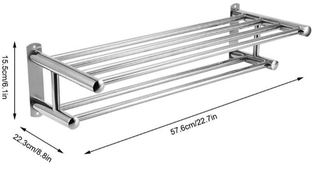 Toallero Acero Inoxidable Pared