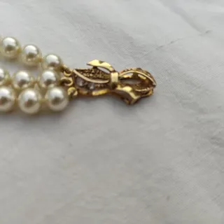 Pulsera Doble Perlas de Mallorca Cierre Dorado