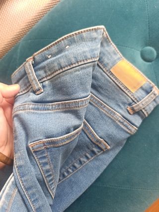 Pantalón pitillo Pull & Bear azul
