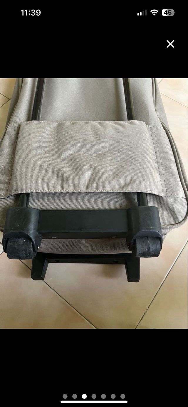 Maleta Dunlop gris con ruedas