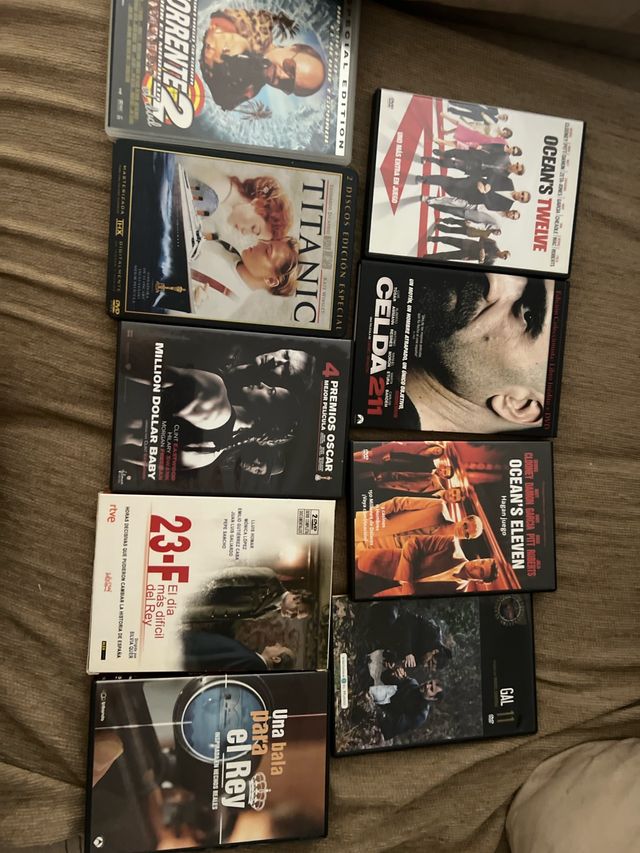 Lote 10 Películas DVD: Ocean's, Titanic, Celda 211