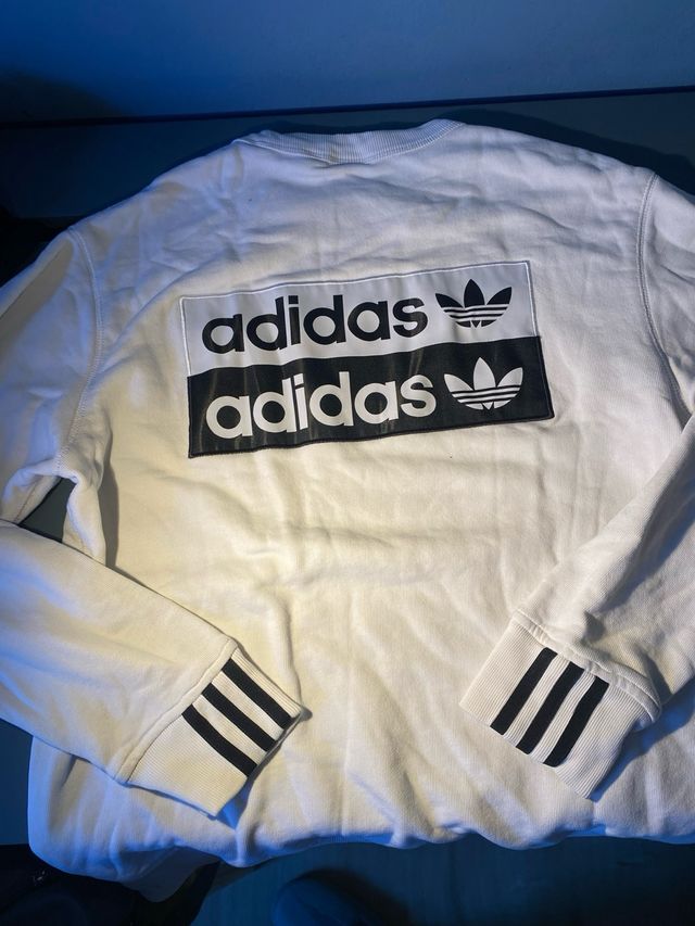 Sudadera Adidas Blanca
