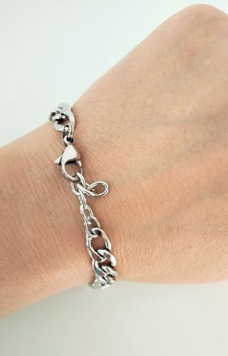 Bracciale in acciaio regolabile