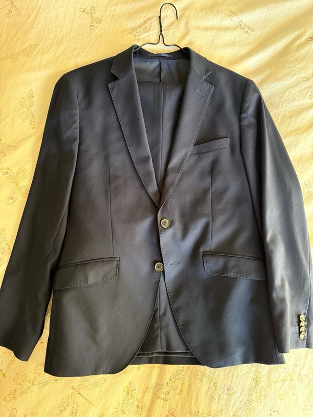 Traje Juvenil Roberto Bassi Azul con camisa