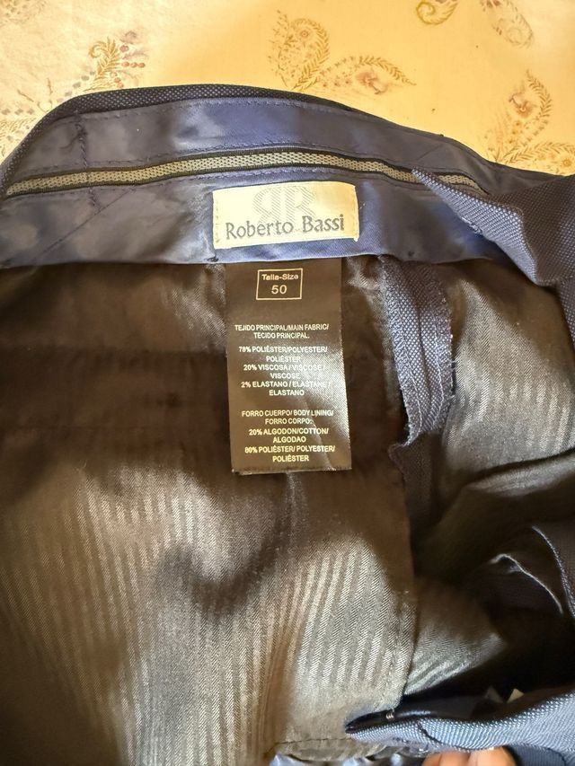 Traje Juvenil Roberto Bassi Azul con camisa