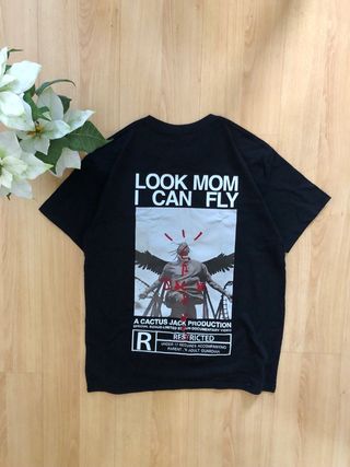 Camiseta Travis Scott Negra Estampada