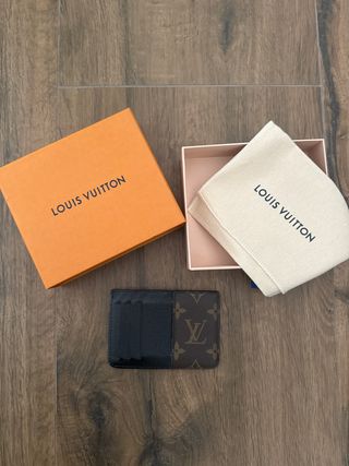 Tarjetero Louis Vuitton Marrón y Negro