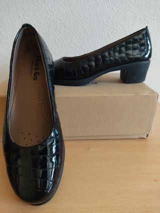 Zapatos vestir Flex & Go negros t 38 usados 2veces