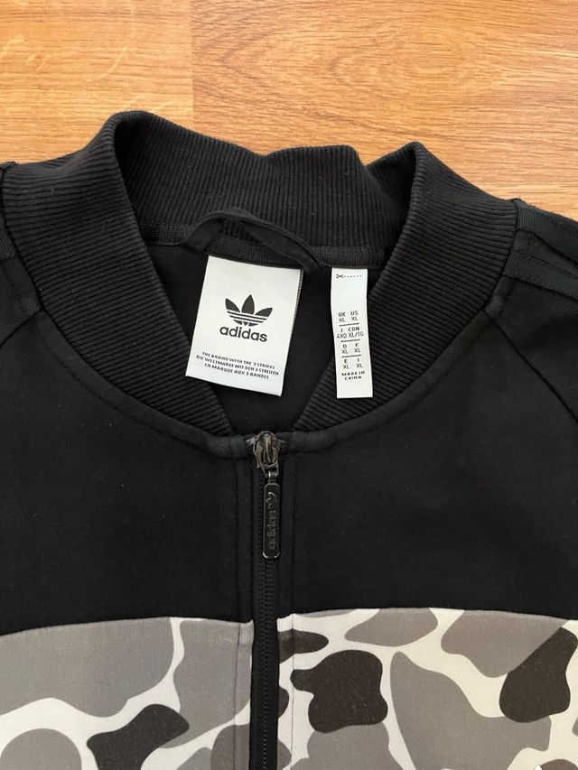 Sudadera Adidas con Cremallera Camuflaje Talla XL