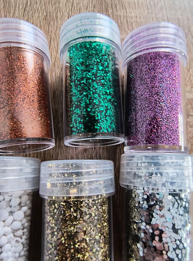 Lote 2 Purpurinas y Abalorios